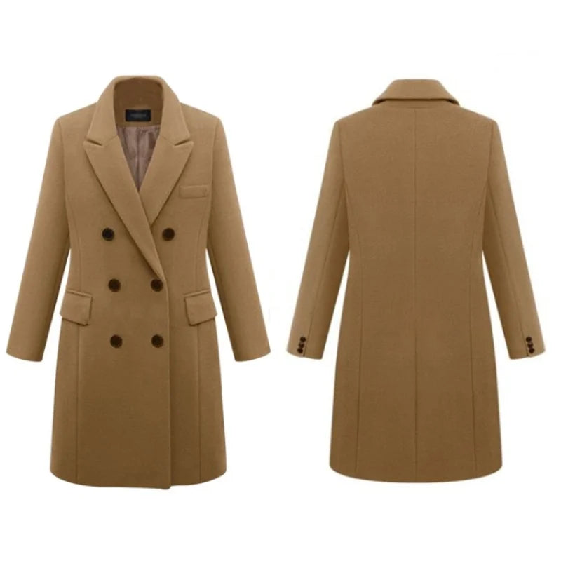Anirelle Margaux Wool-Blend Long Coa