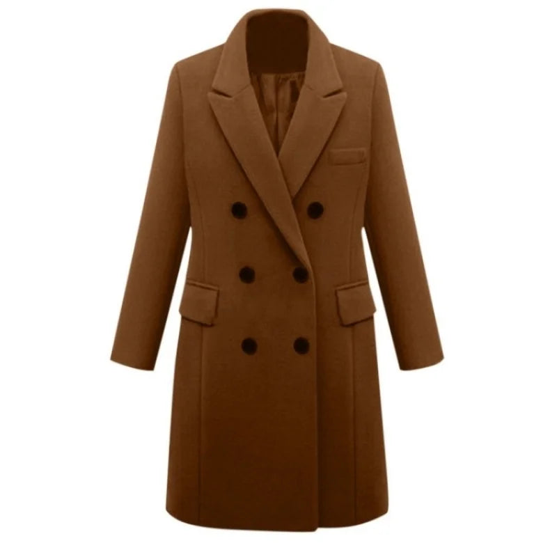 Anirelle Margaux Wool-Blend Long Coa
