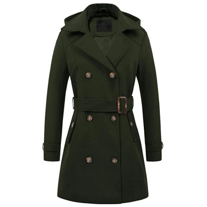 Anirelle Céleste Wool-Blend Long Coat